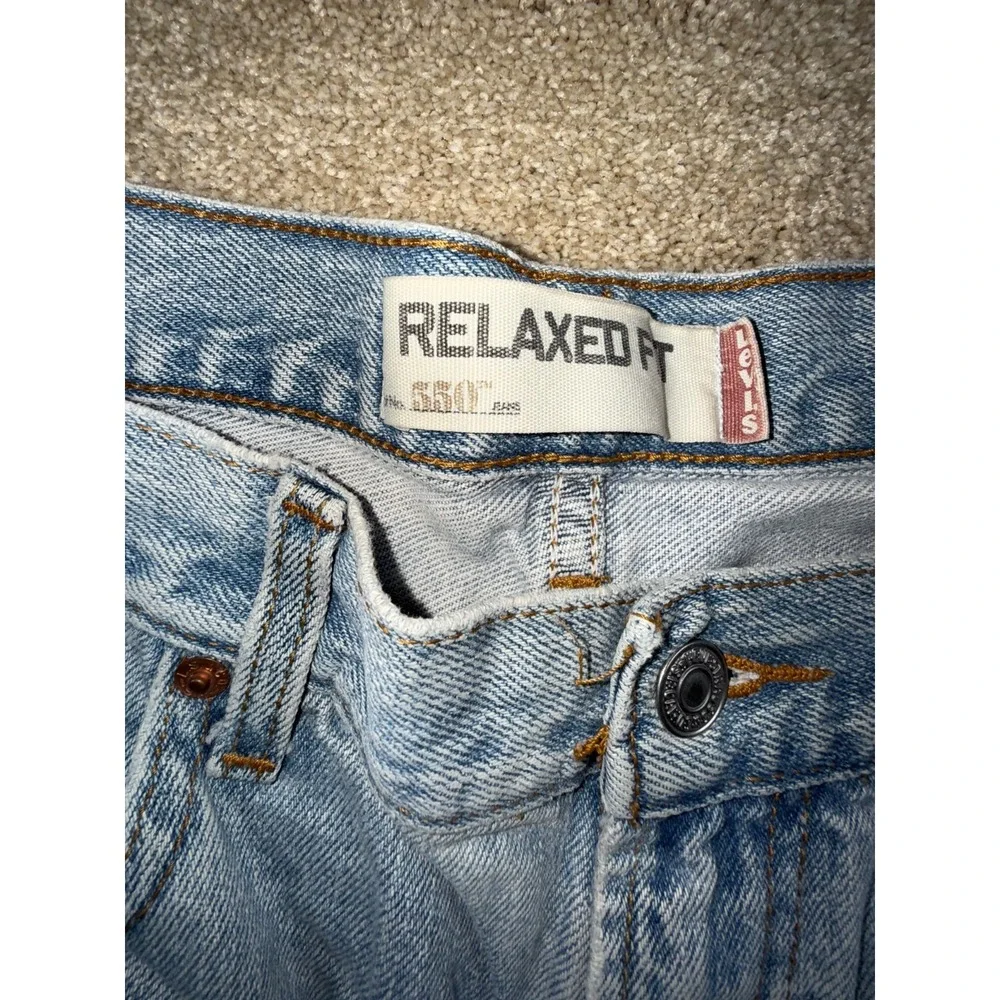 Levi's 550 Jeans Mens 38x32 Blue‎ Denim Cotton Mid Rise Relaxed Fit Straight Leg